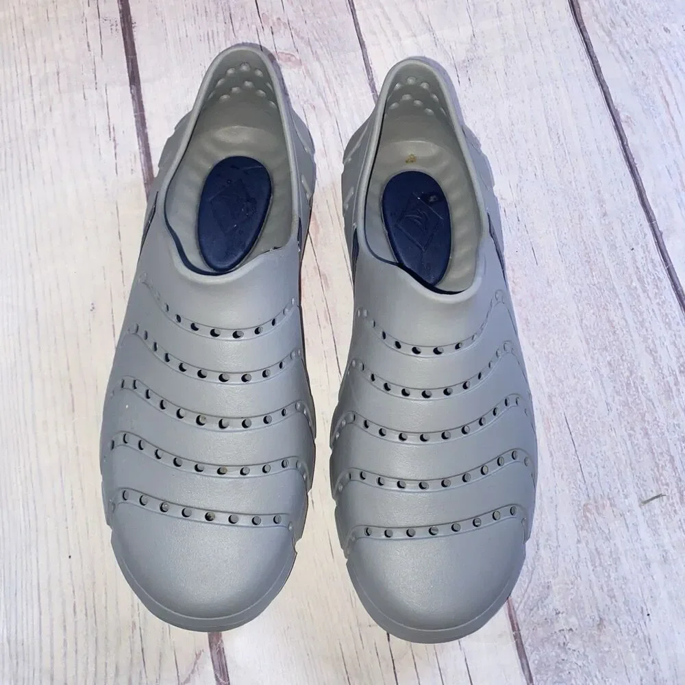 Sperry Water Shoes Slip On Gray Mens 10 Boat Beach EVA